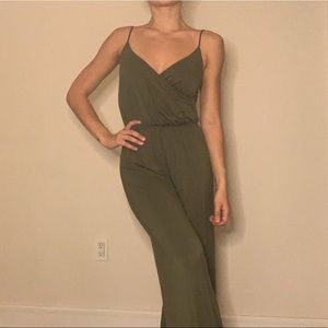 Nordstrom Olive green slinky romper